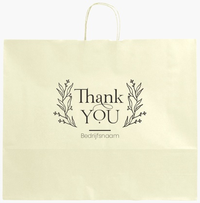 Voorvertoning ontwerp voor Ontwerpgalerij: Elegant Effen kleur papieren tassen, XL (54 x 14 x 45 cm)