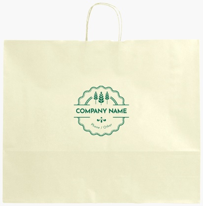 Design Preview for Design Gallery: Traditional & Classic Single-Colour Paper Bags, XL (54 x 14 x 45 cm)