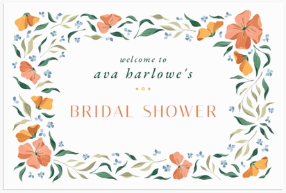 A colorful bridal shower brunch pink gray design for Floral