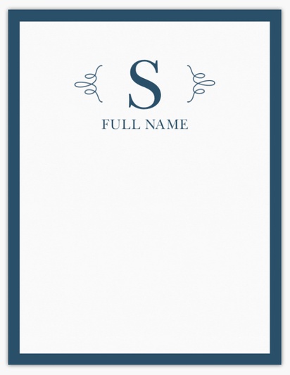 Design Preview for Design Gallery: Traditional & Classic Note Cards, Flat 10.7 x 13.9 cm