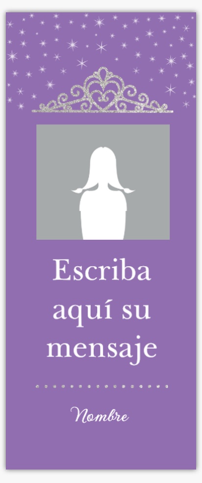Un quinceañera purpurina diseño violeta para Elegante con 1 imágenes