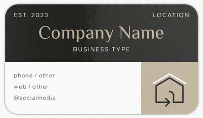 Design Preview for Property Estate Solicitors Rounded Corner Business Cards Templates, Standard (3.5" x 2")