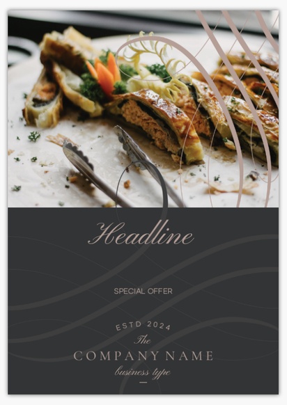 Design Preview for Design Gallery: Food & Beverage Flyers and Pamphlets,  No fold A5