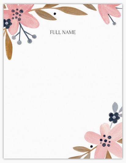 Design Preview for Design Gallery: For Her Note Cards, Flat 10.7 x 13.9 cm