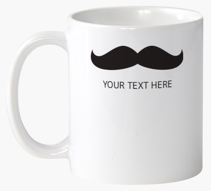 Design Preview for Humorous Custom Mugs Templates, Wrap-around