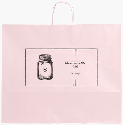 Voorvertoning ontwerp voor Ontwerpgalerij: Traditioneel en klassiek Effen kleur papieren tassen, XL (54 x 14 x 45 cm)