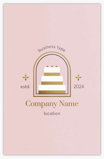Design Preview for Design Gallery: Bakeries Metallic Business Cards