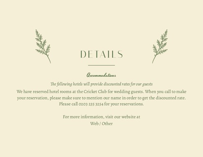 Design Preview for Templates for Greenery Compliment Cards , Flat 10.7 x 13.9 cm
