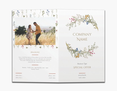 Design Preview for Design Gallery: Elegant Custom Brochures, 8.5" x 11" Bi-fold