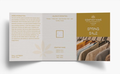Design Preview for Design Gallery: Clothing Folded Leaflets, Tri-fold A6 (105 x 148 mm)