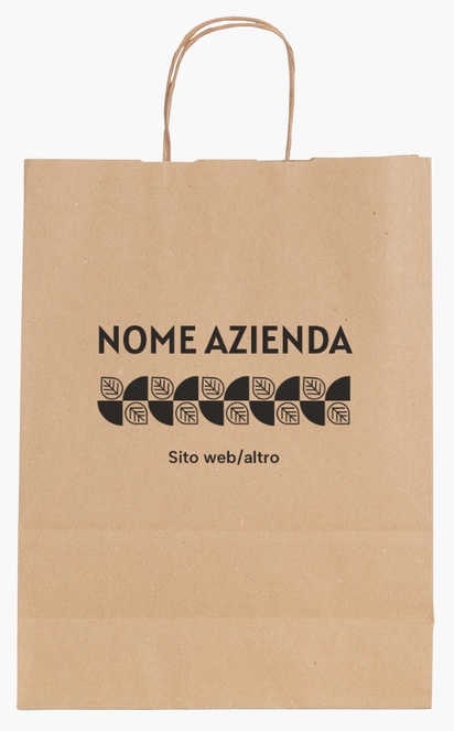 Anteprima design per Galleria di design: sacchetti di carta stampa monocolore, M (26 x 11 x 34.5 cm)