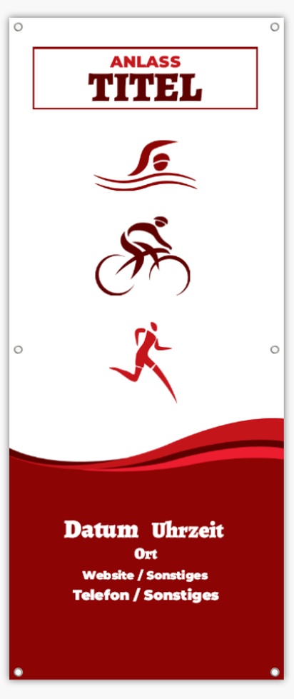 Designvorschau für Designgalerie: Mesh-Banner Sport & Fitness, 76 x 183 cm