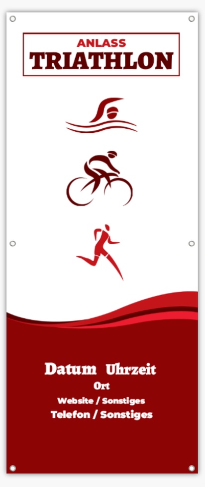 Designvorschau für Designgalerie: Mesh-Banner Sport & Fitness, 76 x 183 cm