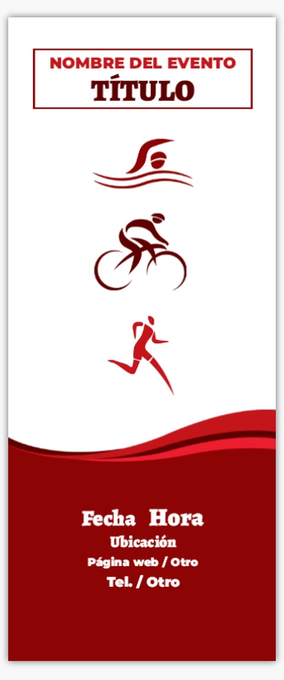 Un triatlón nadar diseño rojo para Deportes