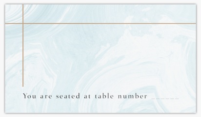 A place cards elegant white design for Nautical