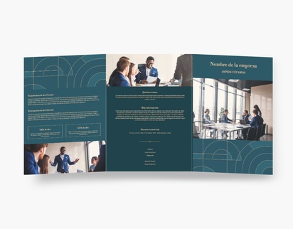 Vista previa del diseño de Galería de diseños de folletos plegados para planificación financiera, Tríptico A4 (210 x 297 mm)