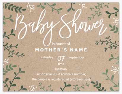 A nature gender neutral brown green design for Type