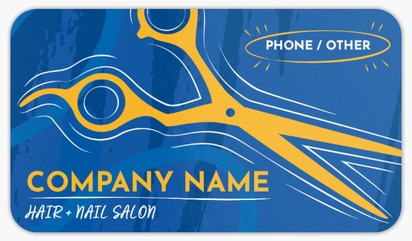 A barber hair dresser blue design