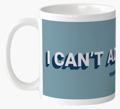 A adult funny mugs blue design for Theme