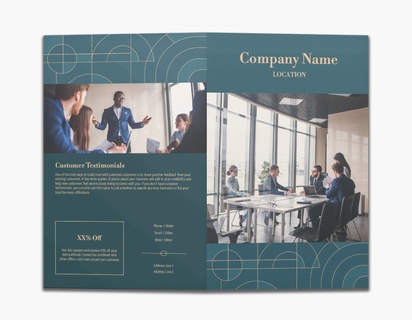 Design Preview for Design Gallery: Financial Consulting Custom Brochures, 8.5" x 11" Bi-fold