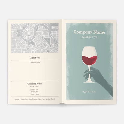 Design Preview for Design Gallery: Retro & Vintage Brochures, A5 Bi-fold