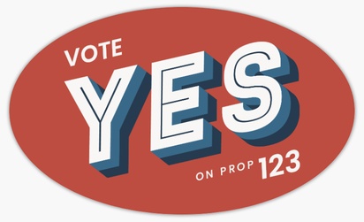 A campaigns vote red gray design for Election