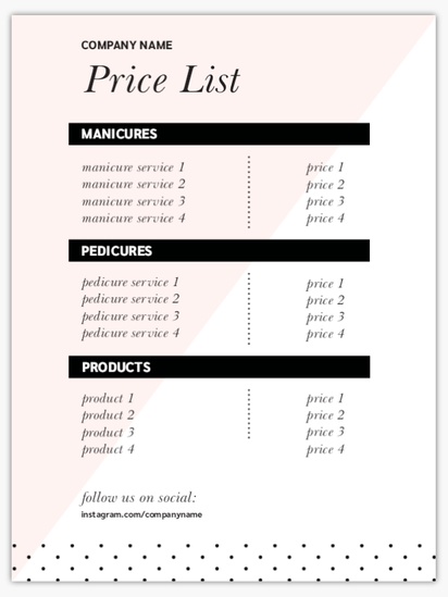 Design Preview for Cosmetics & Perfume Posters Templates, 36" x 48"