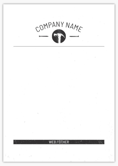 Design Preview for Design Gallery: Construction, Repair & Improvement Notepads