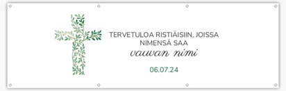 Mallin esikatselu Mallivalikoima: Uskonto & Hengellisyys Reikävinyylibanderollit, 76 x 244 cm