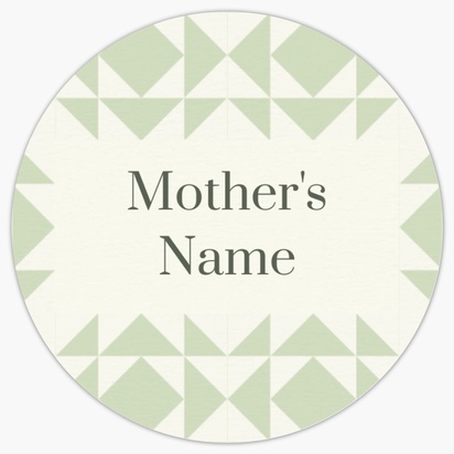 A simple baby white cream design for Baby Shower