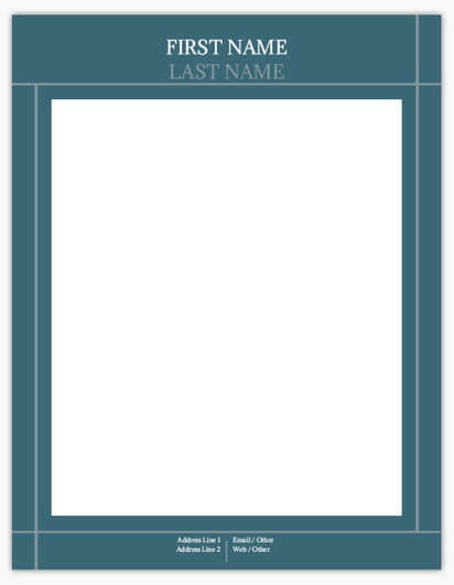 Design Preview for Conservative Notepads Templates, 8.5" x 11"