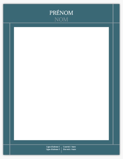 Aperçu du graphisme pour Galerie de modèles : Blocs-notes, Classique, 8.5  x 11 po