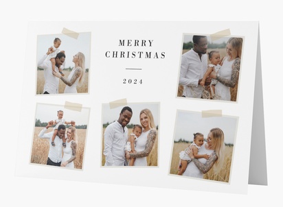 Design Preview for Design Gallery: Rustic Personalized Christmas Cards, Rectangular 18.2 x 11.7 cm