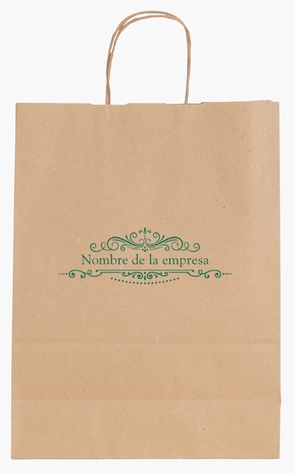 Vista previa del diseño de Galería de diseños de bolsas de papel de color liso para retro y vintage, M (26 x 11 x 34.5 cm)