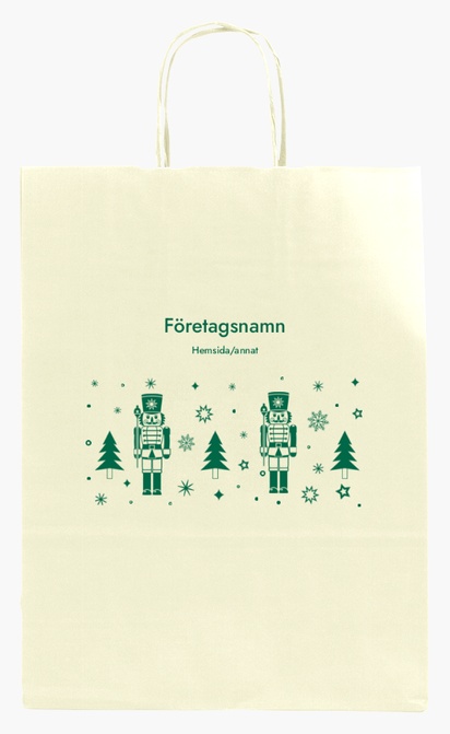 Förhandsgranskning av design för Designgalleri: Humor & skoj Enfärgade papperspåsar, M (26 x 11 x 34.5 cm)