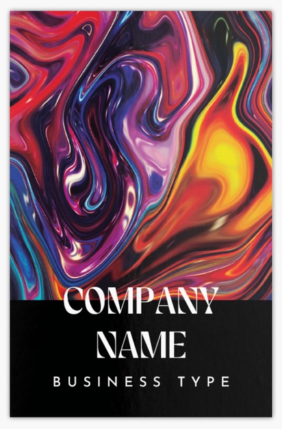 Design Preview for Design Gallery: Painting (Art) Metallic Business Cards