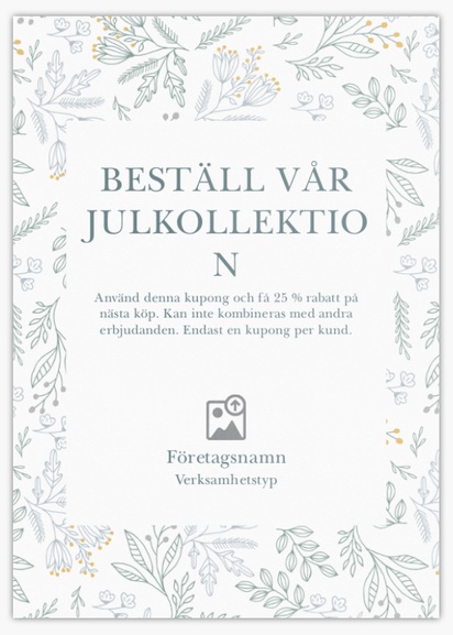 Förhandsgranskning av design för Designgalleri: Jul Flyers och broschyrer,  Ingen falsning A6 (105 x 148 mm)