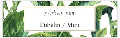 Mallin esikatselu Mallivalikoima: Matkailu & Majoitus Reikävinyylibanderollit, 76 x 244 cm