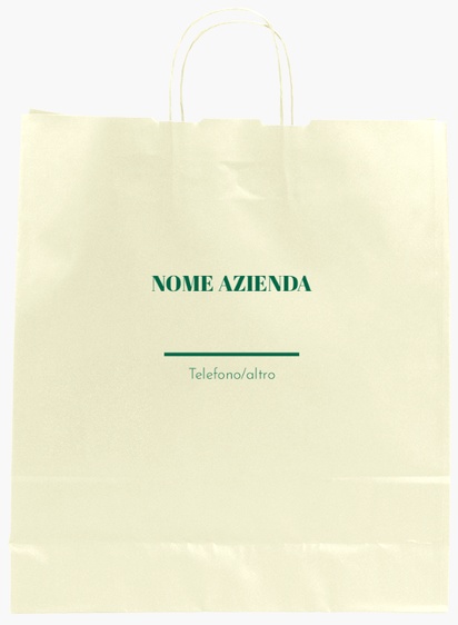 Anteprima design per Galleria di design: sacchetti di carta stampa monocolore per minimal, L (36 x 12 x 41 cm)