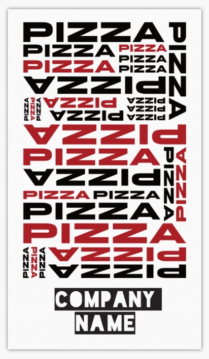 A food pizza white pink design for Modern & Simple