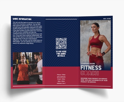 Design Preview for Design Gallery: Fitness Classes Folded Leaflets, Tri-fold DL (99 x 210 mm)