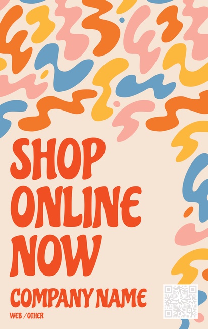 A shop local online cream orange design