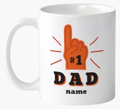 Design Preview for Design Gallery: Father's Day Custom Mugs, Wrap-around