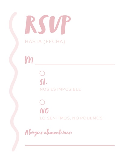 Vista previa del diseño de Tarjetas de respuesta para boda, 13.9 x 10.7 cm