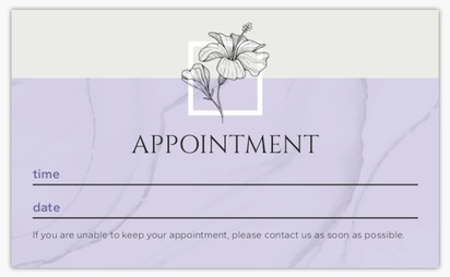 Design Preview for Design Gallery: Beauty Consulting & Pampering Standard Business Cards, Standard (91 x 55 mm)