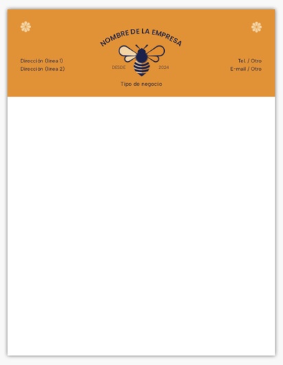 Un abeja abejorro diseño naranja marrón para Moderno y sencillo