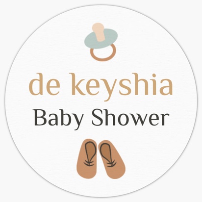 Un zapatos de bebé neutro en cuanto al género diseño crema marrón para Bebés