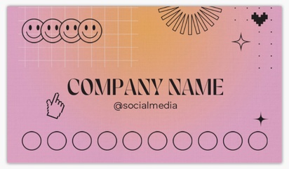 Design Preview for Fun & Whimsical Linen Business Cards Templates, Standard (3.5" x 2")