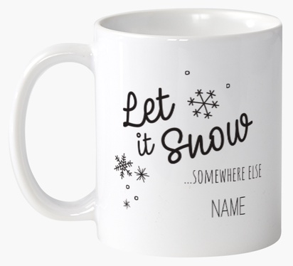 A funny let it snow black design for Holiday