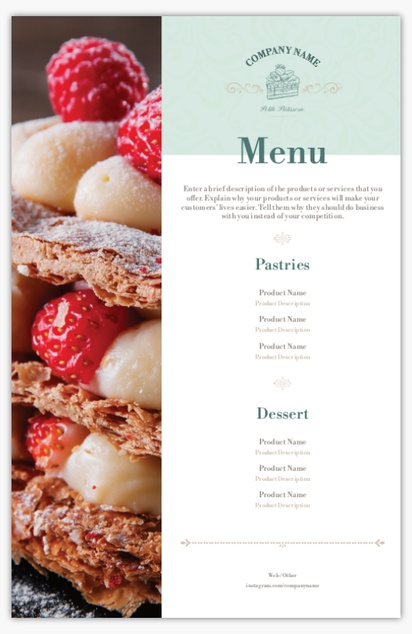 Design Preview for Bakeries Posters Templates, 11" x 17"
